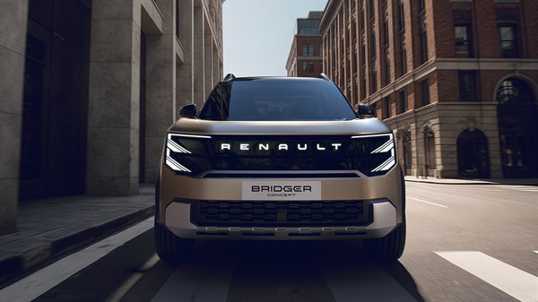 Renault Bridger Concept - firma luminosa delantera